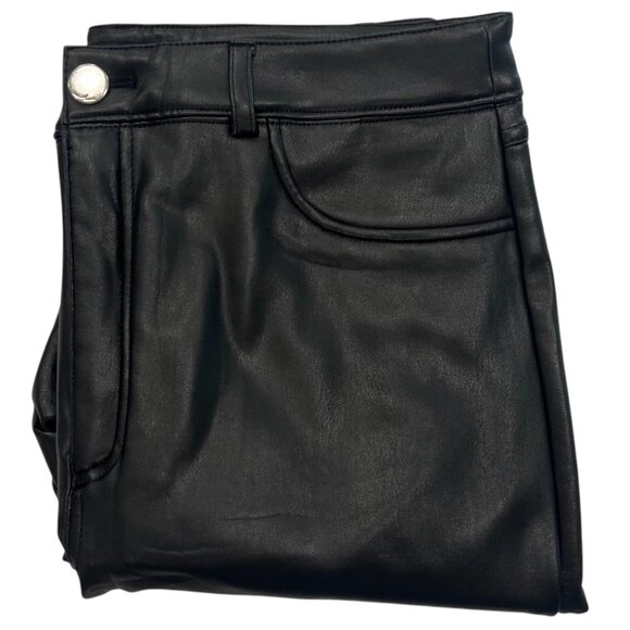 I.N.C. International Concepts Black Vegan Leather Skinny Jeans - sz. 14 - Picture 2 of 4
